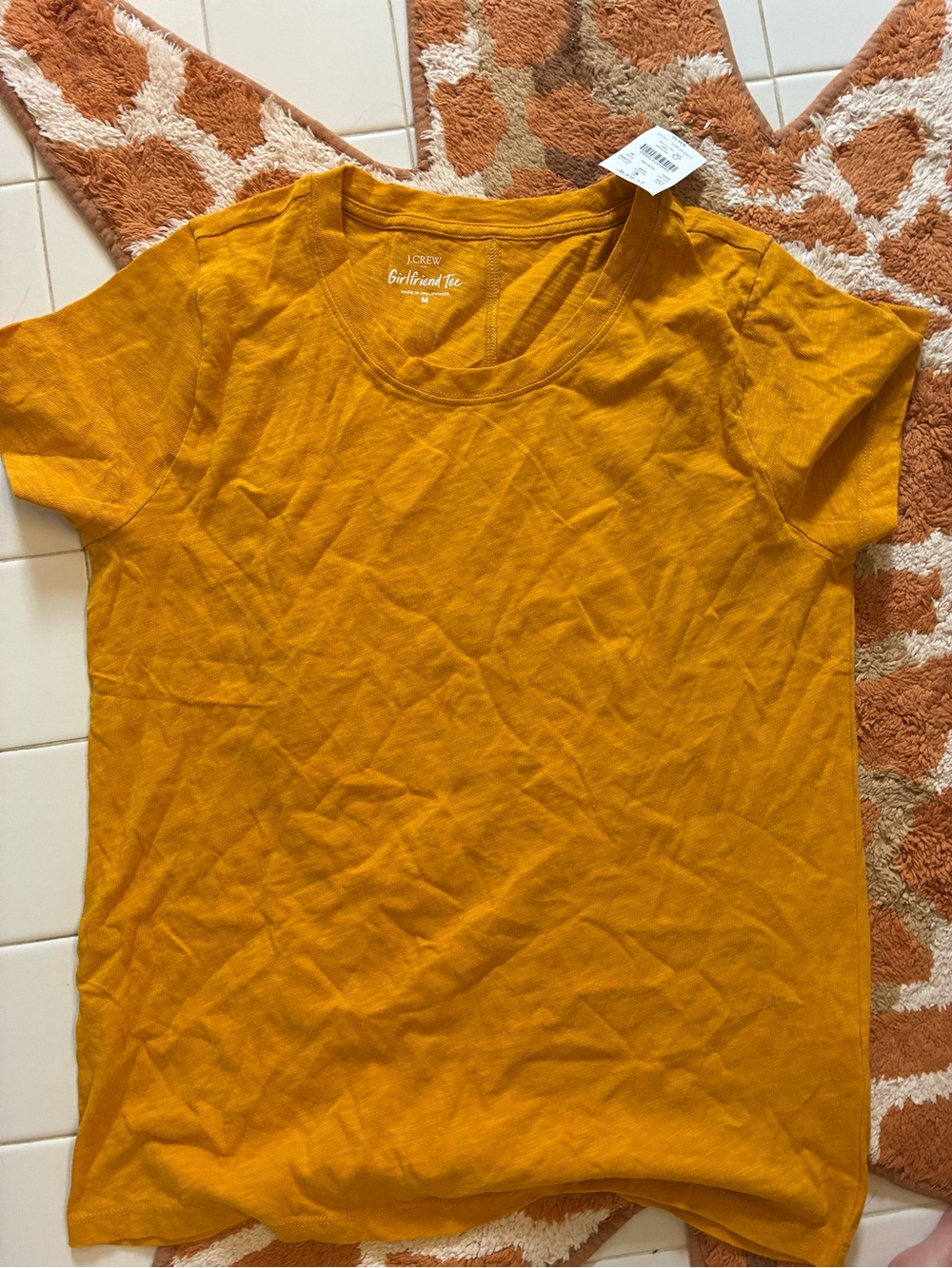 J. Crew Women's Short Sleeve Tee in Mustard